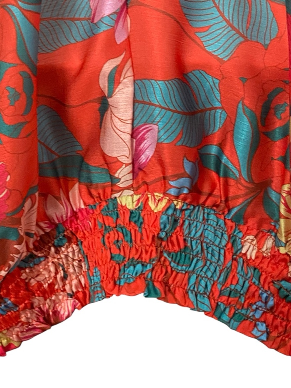 Umgee Plus Boutique Style Boho Floral Blouse Red Top Womens Size 2XL NWT - Picture 5 of 8